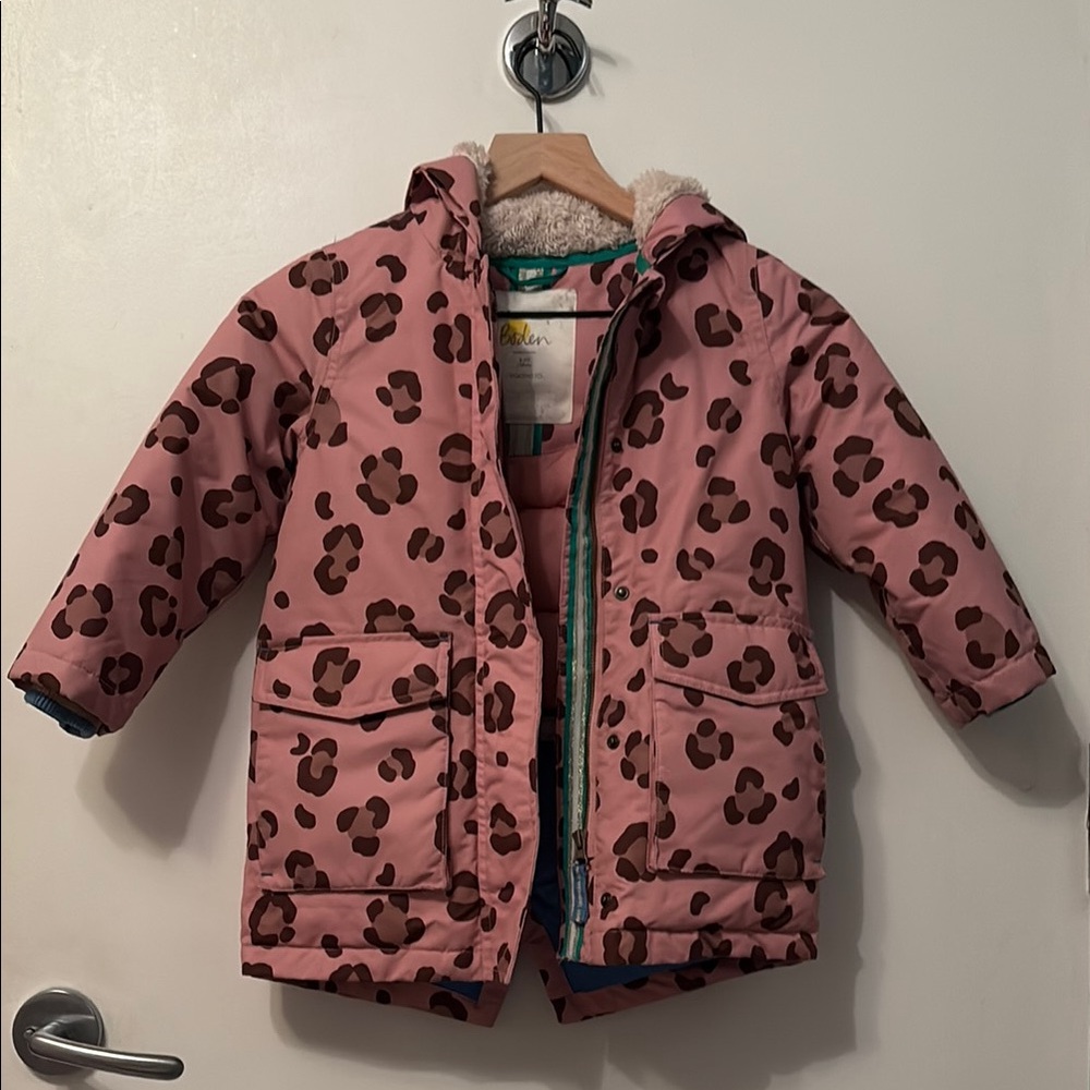 Pink Leopard Print Kids' Jacket